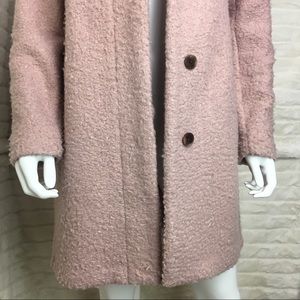 Old Navy Fuzzy Pink Jacket Women Small Warm